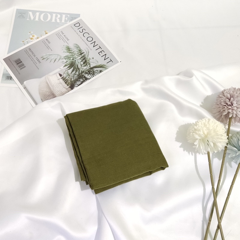 Paris Premium Voal // Paris Premium // Segi Empat Paris Polos-light army