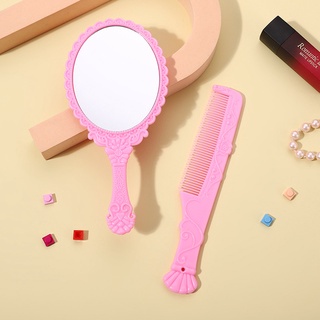 Amy'sDiary KACA DAN SISIR SET CERMIN MAKE UP SET cermin mini set sisir  kaca gagang kecil  kaca make up