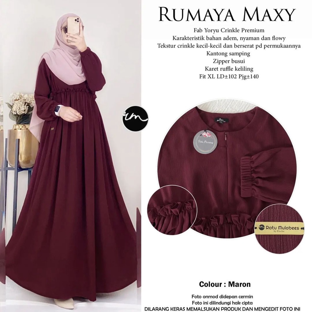 Murah Gamis dress muslim terbaru SYAFIRA Elegan