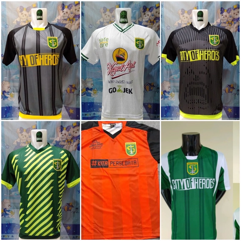(COD) Jersey Persebaya Alternate home away training gk hitam terbaru