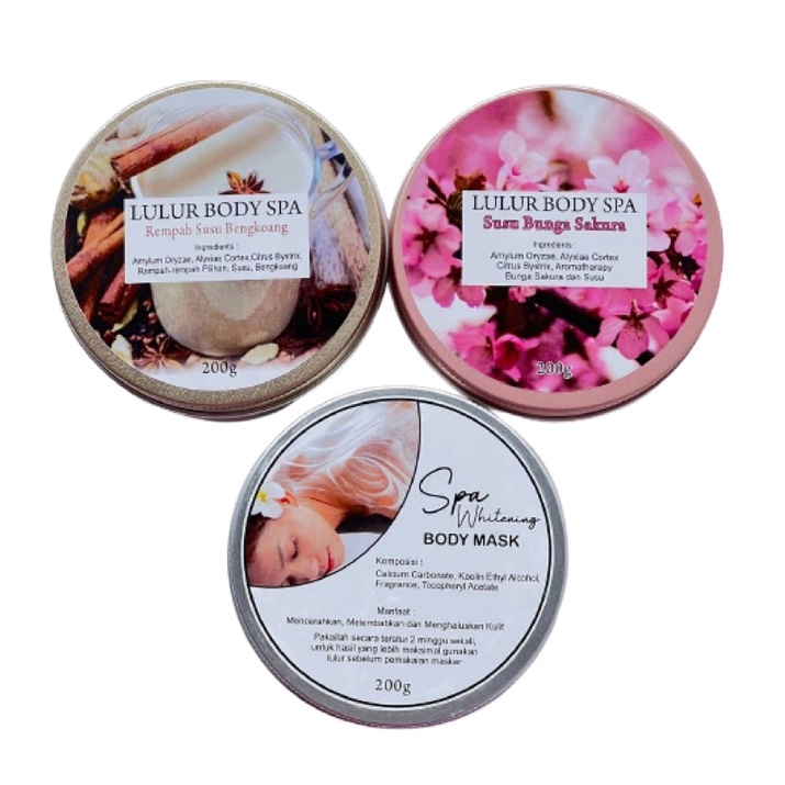 Lulur Body SPA dan SPA Whitening Body Mask