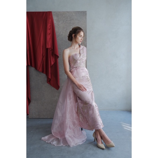 Dress Pesta Prewedding Rosegold