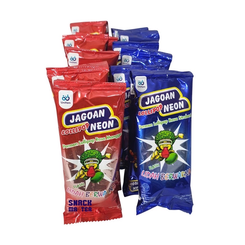 

Permen jagoan neon lollipop 1 renceng 12 pcs