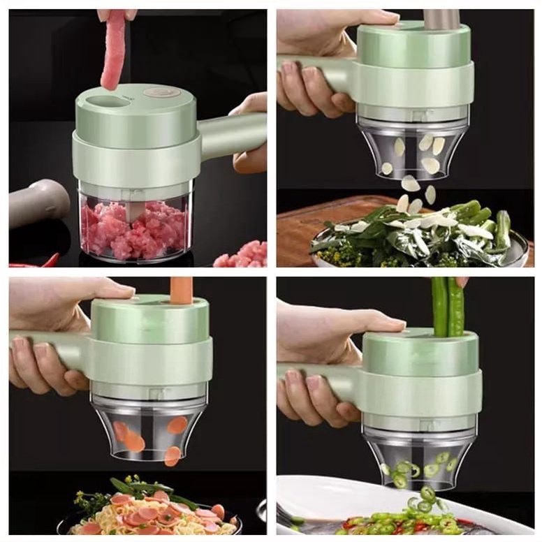 Alat Pemotong Sayur Elektrik Portabel Tangan Mini untuk Dapur Modern