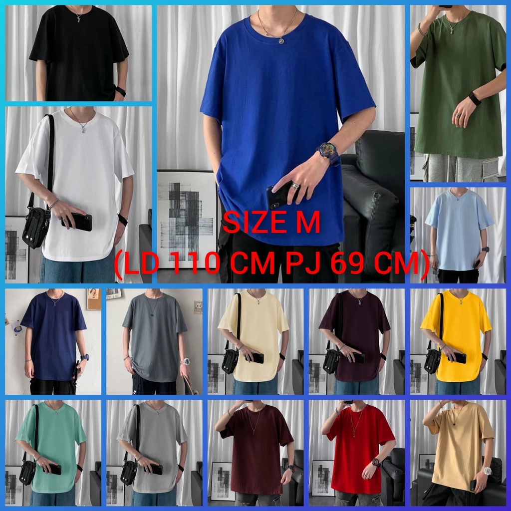 BISA COD/JHOSE/BAJU OVERSIZE POLOS BBTR/BAJU TERBARU/PRIA DAN WANITA BISA PAKAI