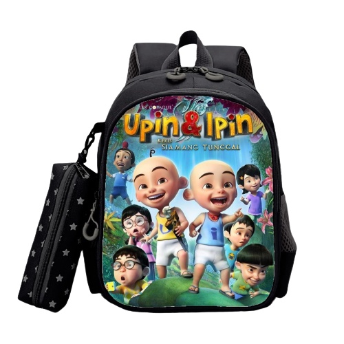 BTM-tas ransel sekolah anak laki laki paud/TK/SD,1/Karakter upin-ipin