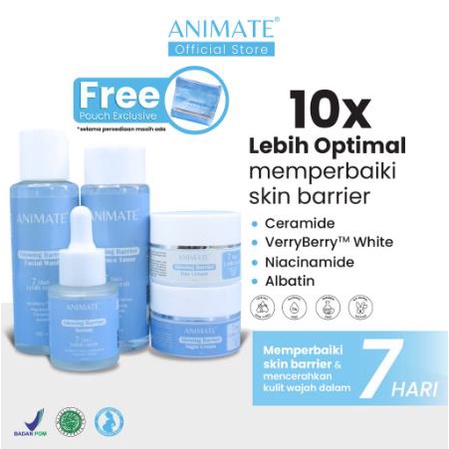 ^ KYRA ^ Animate Glowing Barrier Skin Repair Series 5in1- Paket Skin Barrier Repair