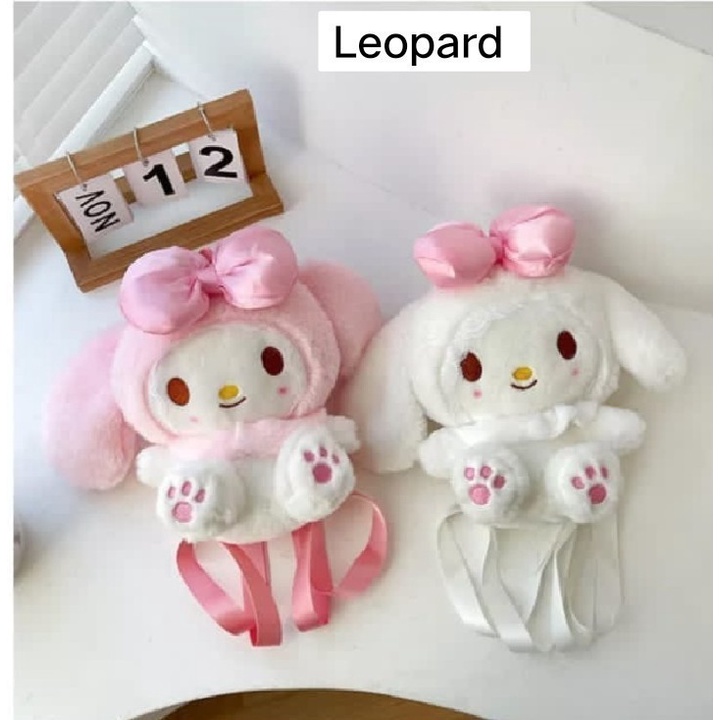 Tas Boneka Selempang Korea Merangkul Tas selempang anak Masuk HP Bahan Bulu Korea