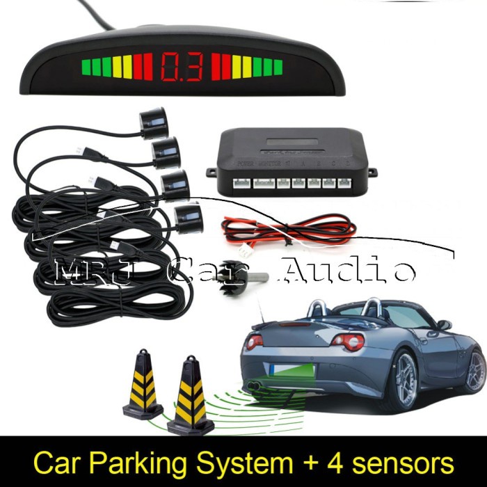 Sensor parkir 4 titik display lcd sensor mundur 4 titik