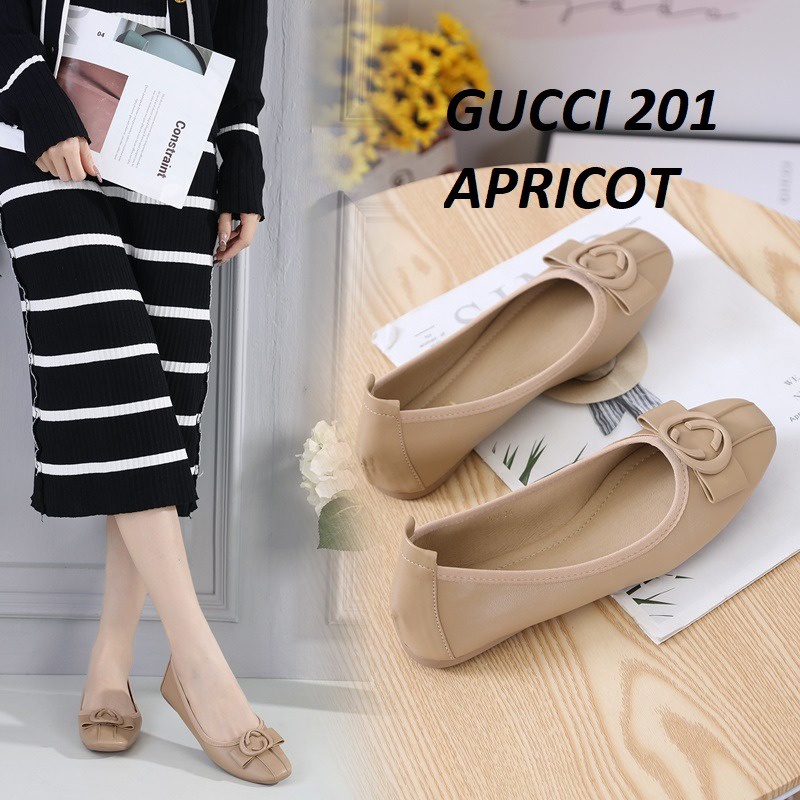 SEPATU WANITA FLAT SHOES KULIT 201