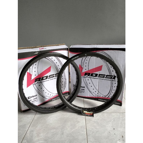 LINGKAR VLEG PLEK VROSSI V ROSSI R18 RING 18 185/215 HITAM DOFF