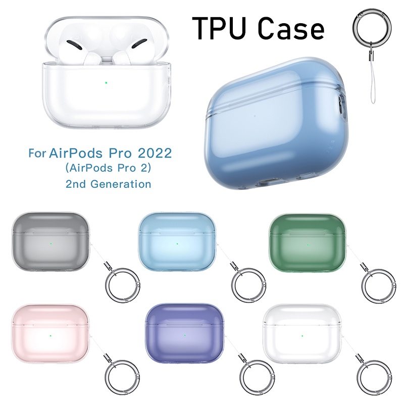 Soft Case TPU Transparan Shockproof Cover Airpods Pro 2 2022 Earbuds