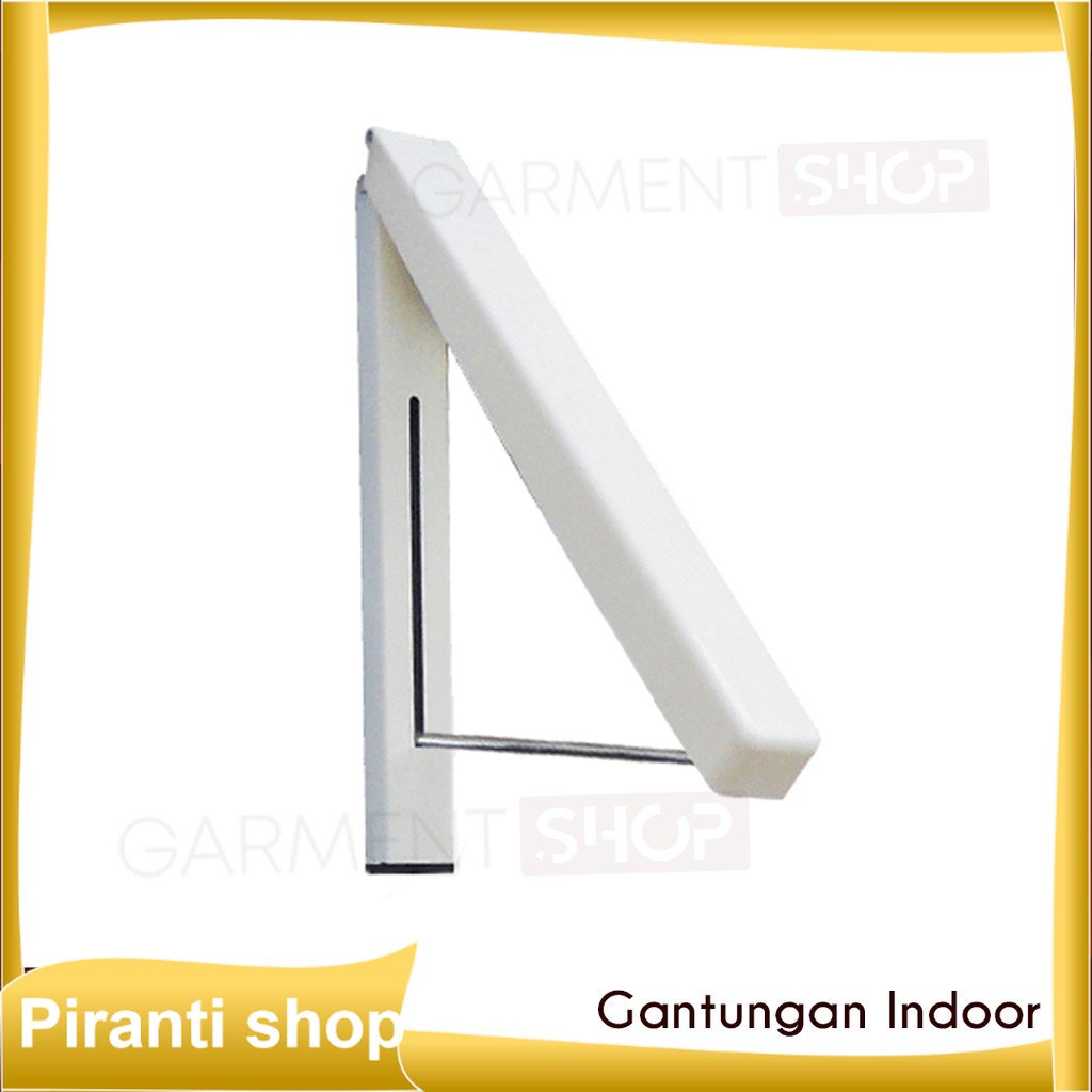 Gantungan Baju Indoor Lipat Tempel Dinding Hanger Baju Rak Baju Jemuran gantungan hanger dinding lip