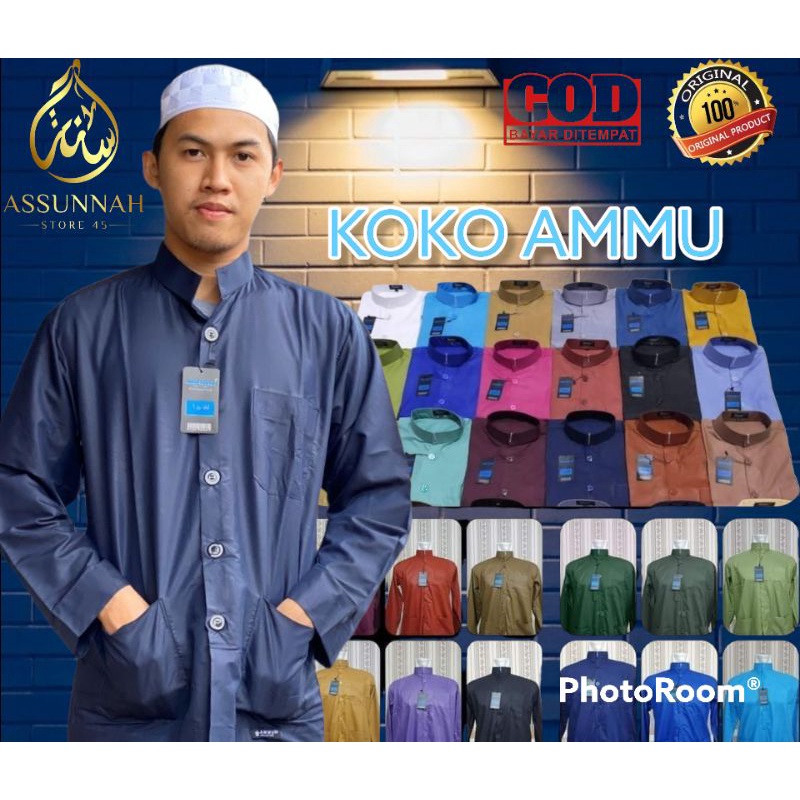 PakaianPria Koko AmmuAsli_baju koko asli_baju muslim pria_koko ammu ori