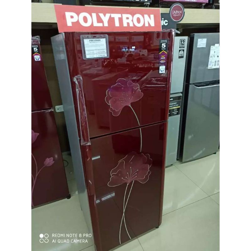KULKAS 2 PINTU POLYTRON BELLEZA prm 21 bnr/ho/hh KHUSUS JAWA BARAT MURAH