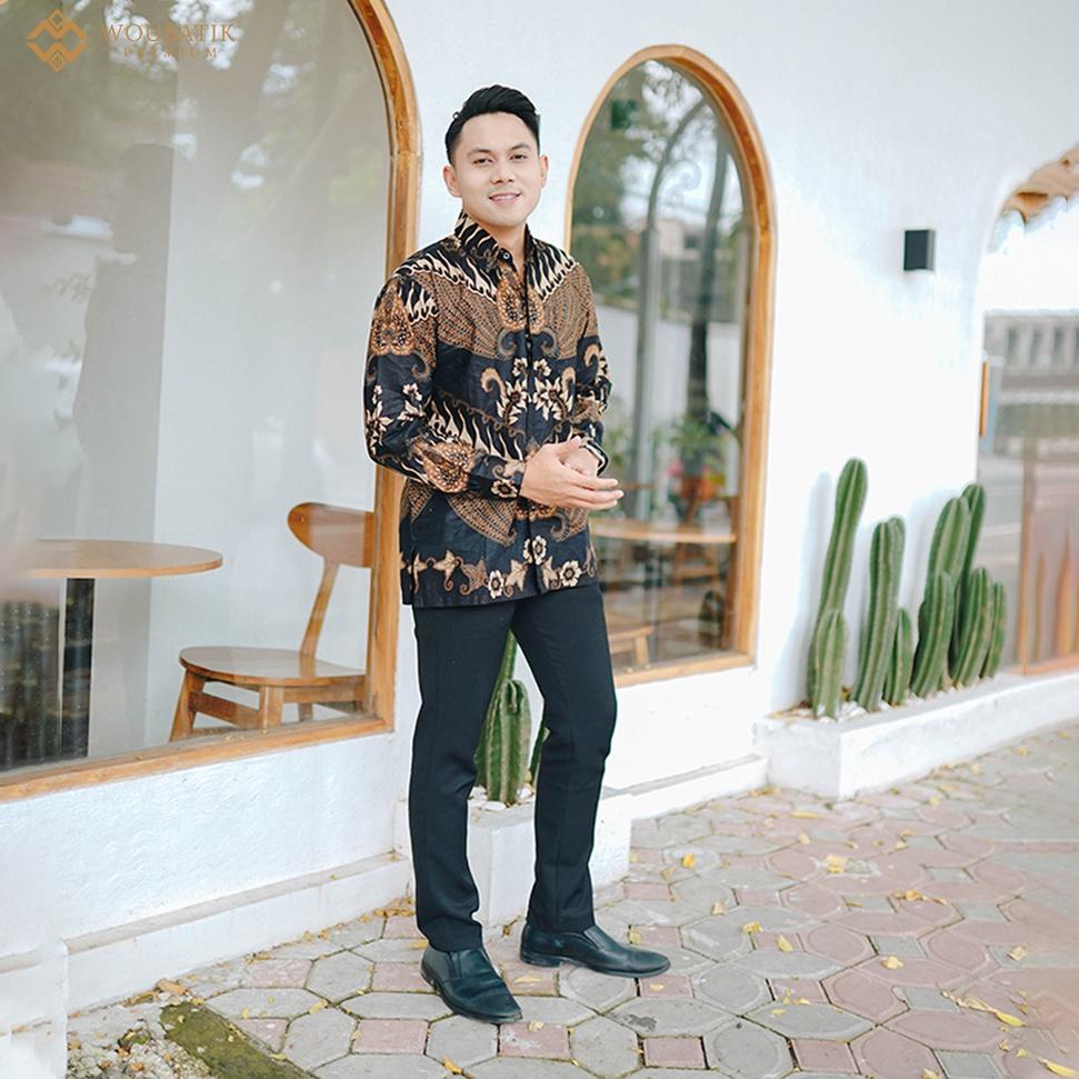 WOU BATIK PREMIUM - Kebaya Batik Couple Alana Katun Prima Atasan Brokat Premium Rok Span Pinggang Ka