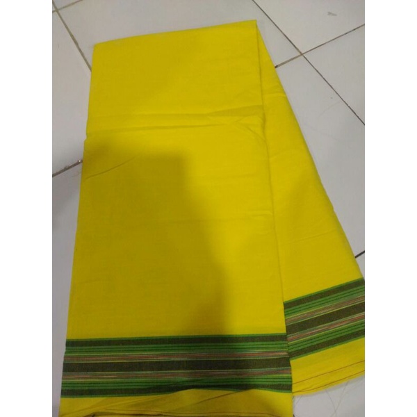 KAIN TENUN LURIK KOMBINASI POLOS TUMPAL