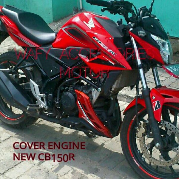 Tutup mesin transformer cb150r merah, cover engine transformer cb150r, under cowl