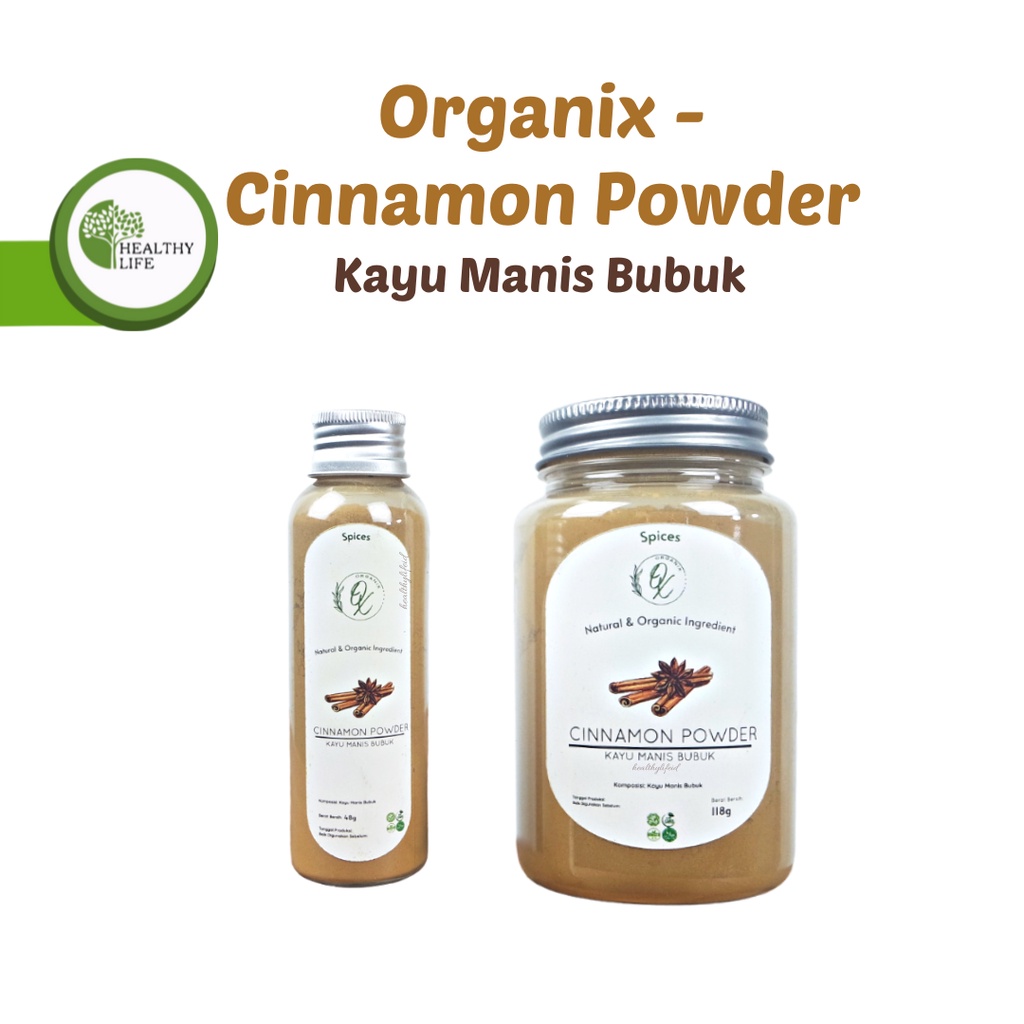 

Organix - Cinnamon Powder / Kayu Manis Bubuk 48 gr / 118 gr