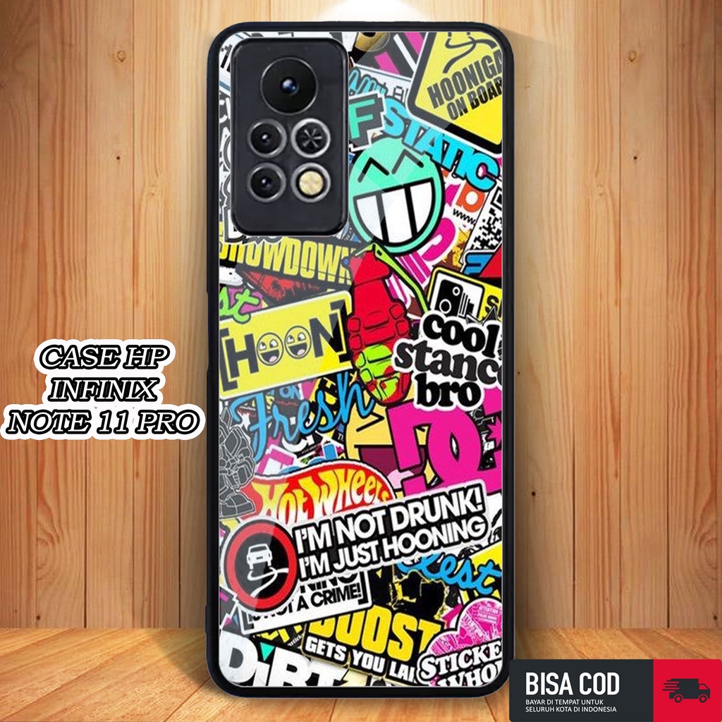 Case INFINIX NOTE 11 PRO [STIKER] Fashion Case - Case Hp INFINIX NOTE 11 PRO - Sarung Hp INFINIX NOT