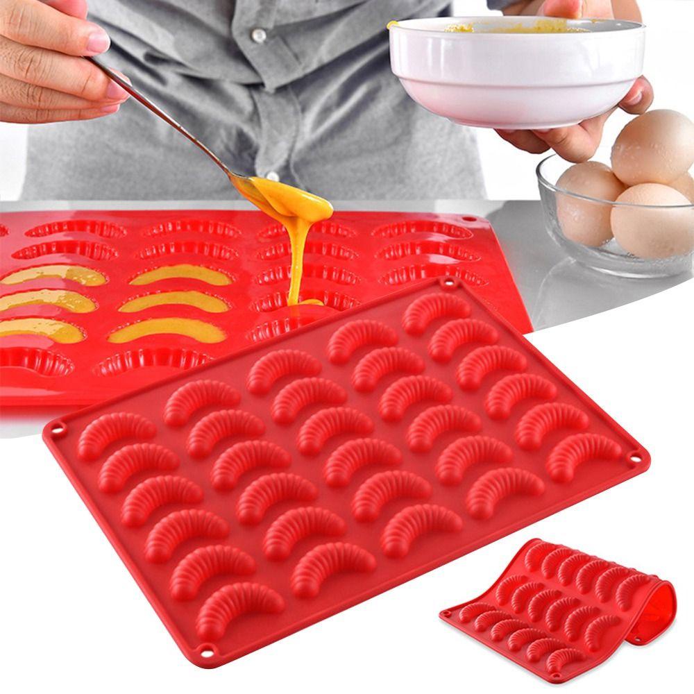 Preva 30rongga 3D Croissant DIY Craft Soap Mould Alat Dekorasi Kue Cetakan Mousse