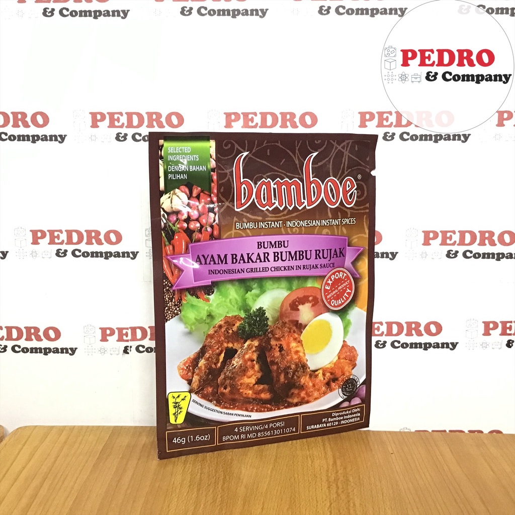 

Bamboe bumbu ayam bakar bumbu rujak / indonesian grilled chicken in rujak sauce - instant spice