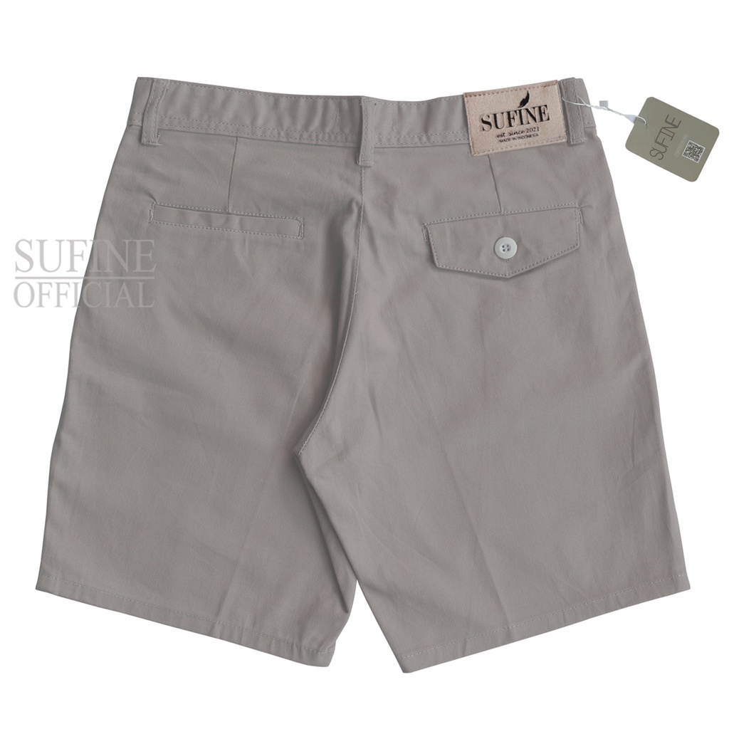 Sufine - Chinos Pendek Premium Taupe - Celana Pendek Pria