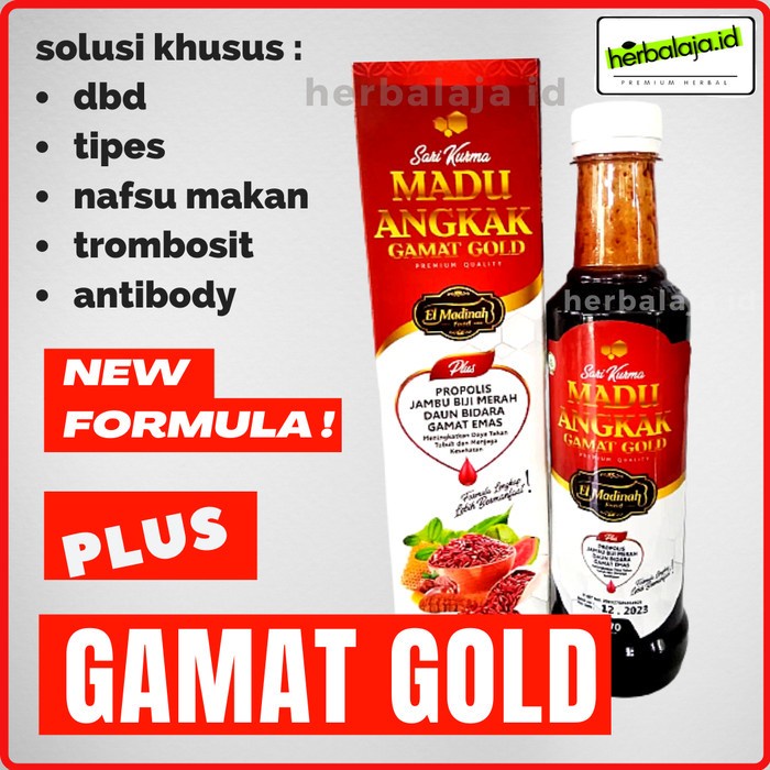 Sari Kurma Madu Angkak -Obat Tipes Cacing Cina Demam Berdarah Herbal