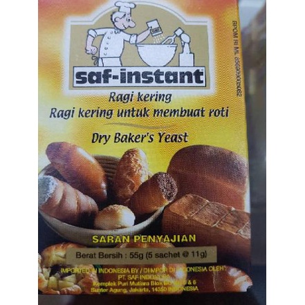 

ID3u8Ti--SAF instant Sachet 11grm x 5 sachet
