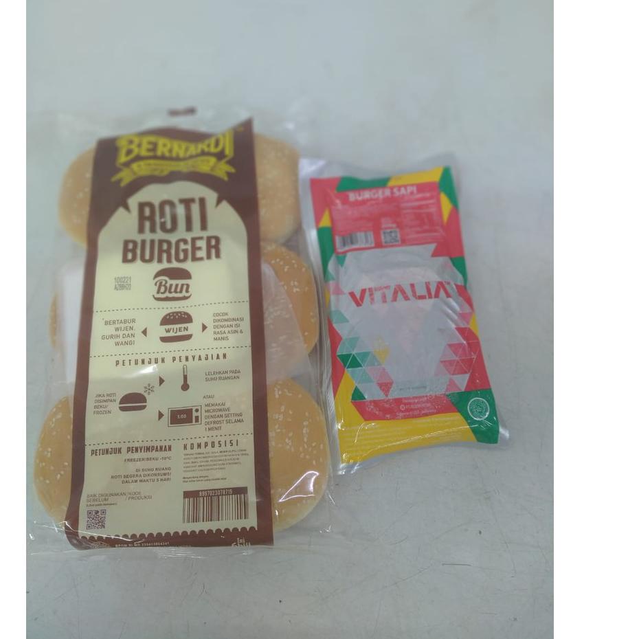 

kodeP5b5A--Paket roti burger wijen bernardi isi 6