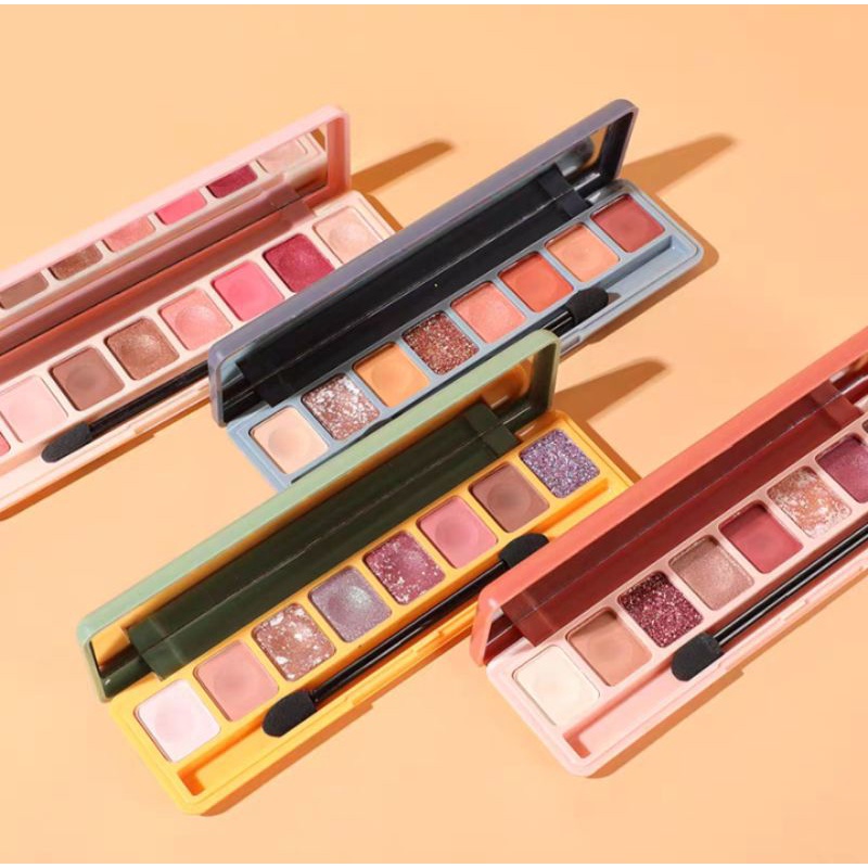 Lameila eyeshadow makeup tahan lama 8 warna make up riasan mata eye shadow 3051
