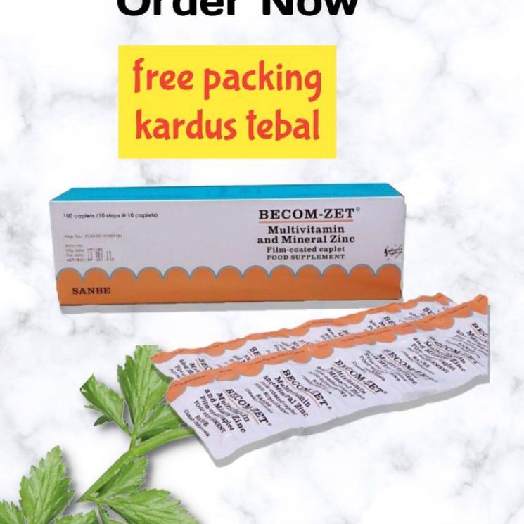 q7fh Becom Zet dan Becom C Vitamin C Zink Multivitamin Vitamin E Vitamin B1 B6 B12 Strip 10 Tab ➾ 54