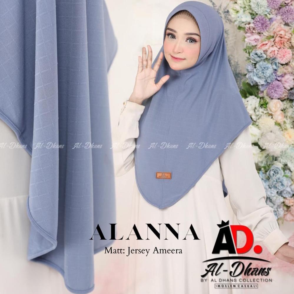 [TUL.18Oc22g] 254 ALANNA ORI AL-DHANS ▪ Hijab Instan Pad Al Dhans ▪ Jilbab Jersey Ameera Aldhans