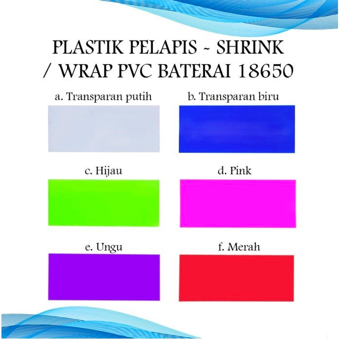 BATERAI WRAP WARNA WARNI 18650 VAPOOR LARIS TERBARU