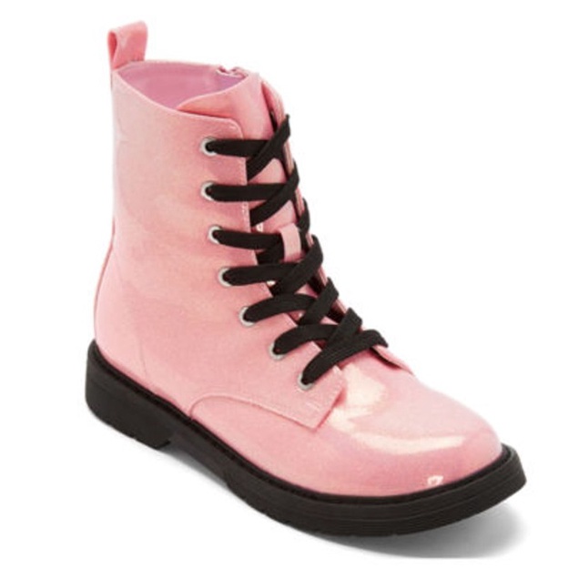 BOOTH sepatu booth hitam pink high cut anak perempuan