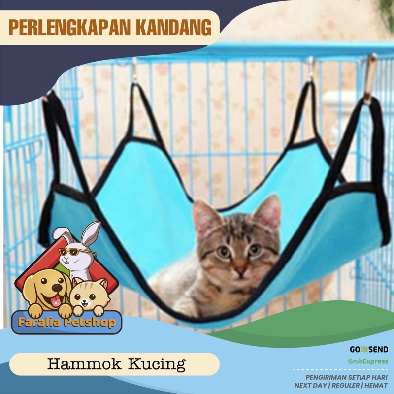 Hammock Kucing Ayunan Kasur Buaian Tempat Tidur Puppy Cat Dog Anjing Pet Hewan Hamok Hammok Hamock