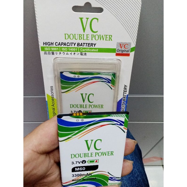 BATERAI BATRE EVERCOSS M6/M6A/M60 double power VC