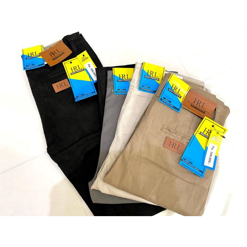 Celana Panjang Chinos Slim fit HRL premium quality
