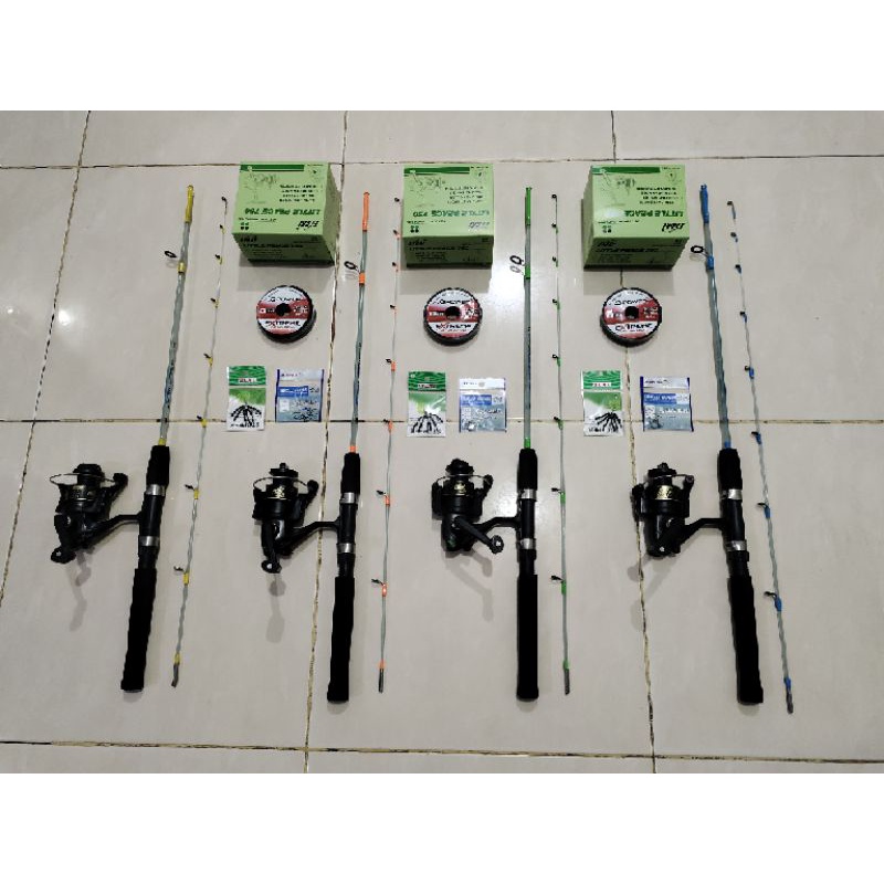 set pancing udang / harian katrol exori 135cm