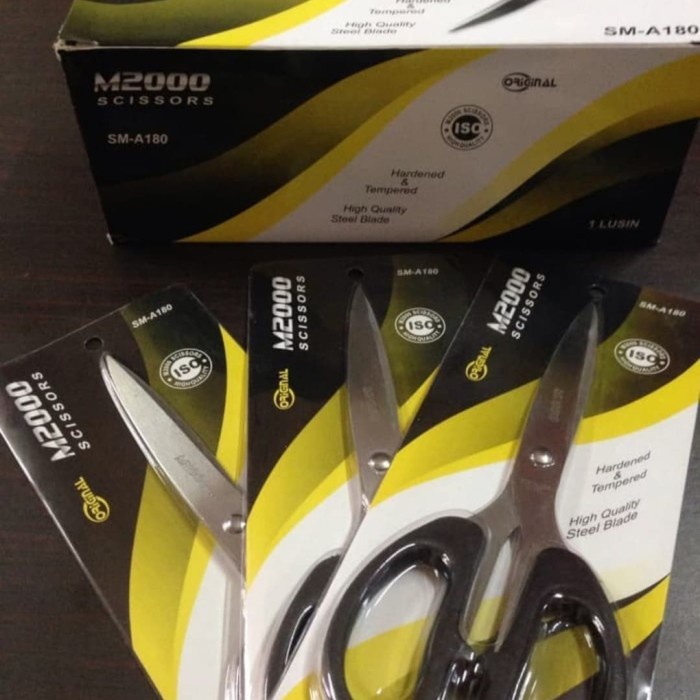 

Cantik Gunting M2000 180 Scissor Gunting Kertas Tajam Pemotong Hemat