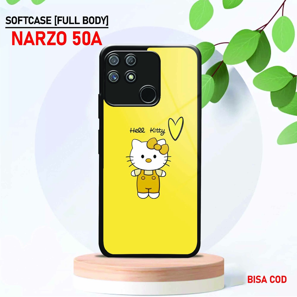 Softcase Kaca Kilau Realme Narzo 50A - ( SC 67 ) Case Full Body Realme Narzo 50A - Silikon Glossy Re