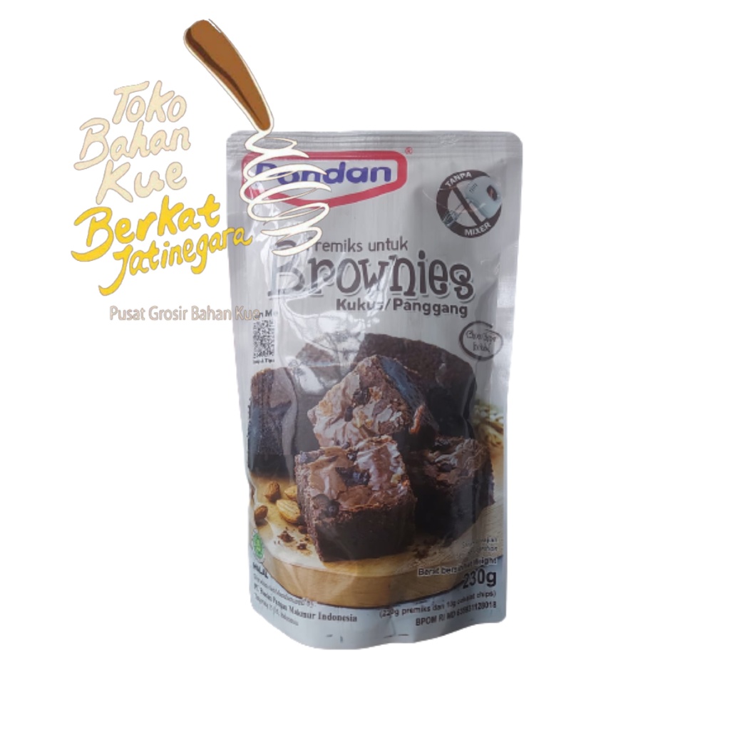 

PONDAN BROWNIES KUKUS / PANGGANG 230 GR POUCH