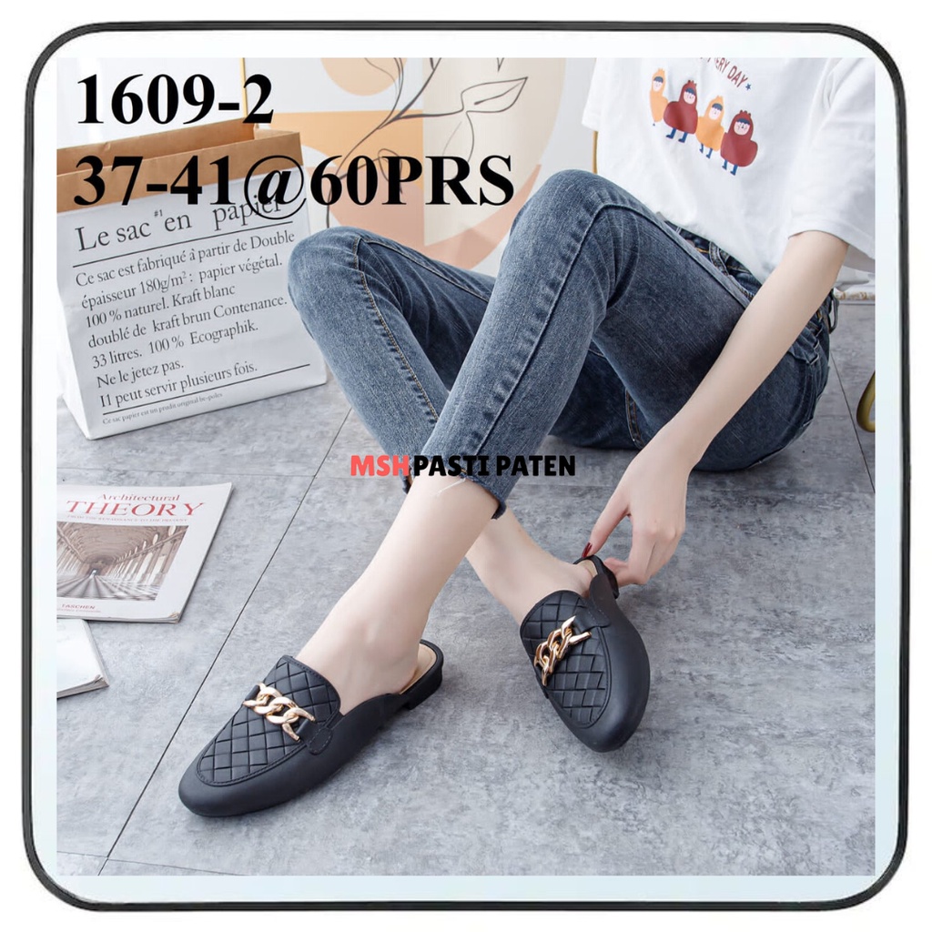 Sepatu sandal slip on impor wanita dewasa Sandal glaiator hys 1609 size 37-41