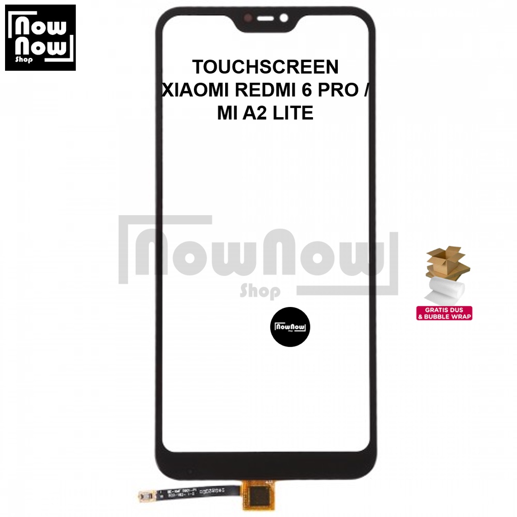 TOUCHSCREEN TS LAYAR SENTUH TC XIAOMI REDMI 6 PRO / MI A2 LITE TOUCH SCREEN KACA LCD KACA LAYAR DEPAN