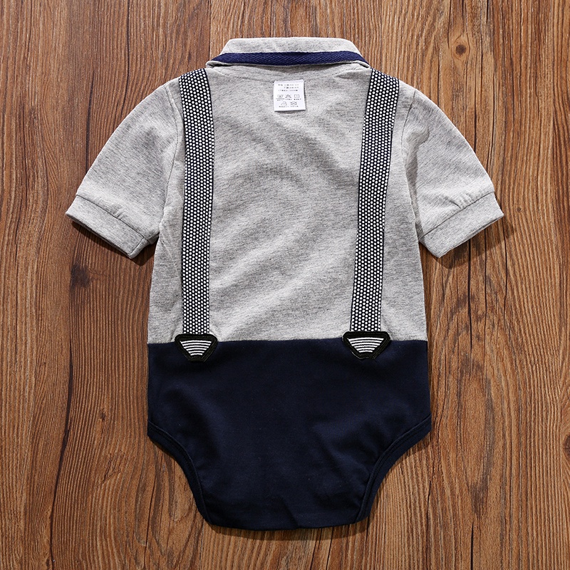 COD- Jumper anak laki laki keren lengan pendek usia 0-2 tahun / jumper impor premium TUXEDO