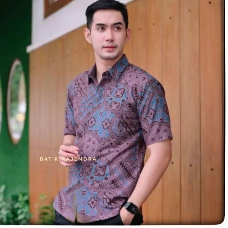 Terbaik Baju Kemeja Batik Pria Slimfit Lapis Furing Terlaris Solo Sragenan