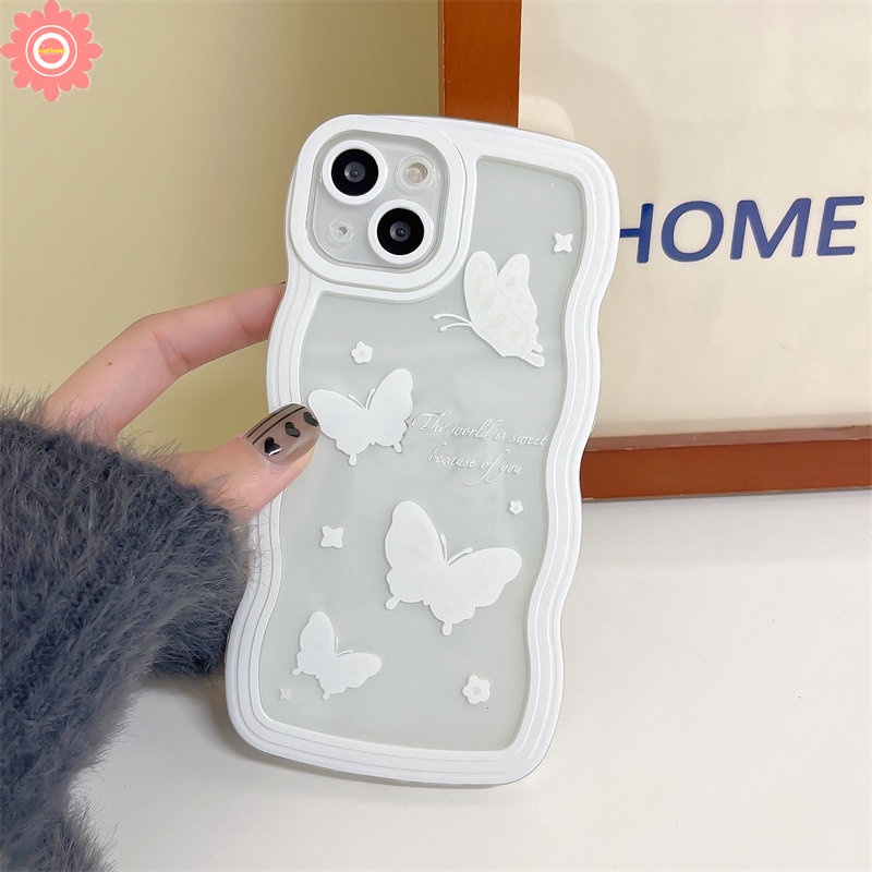 Soft Case Motif Kupu-Kupu Untuk OPPO A17 A95 A57 2022 A15 A16K A5s A7 A96 A55 A54 A16 A1K A17k Reno 5 6 7 8 4F A12 A76 A15s A53 A5E A16 A1K A16 A12 A53 A5s A16 A A A A A A16 F9 2020 Cover Pelindung Bahan TPU