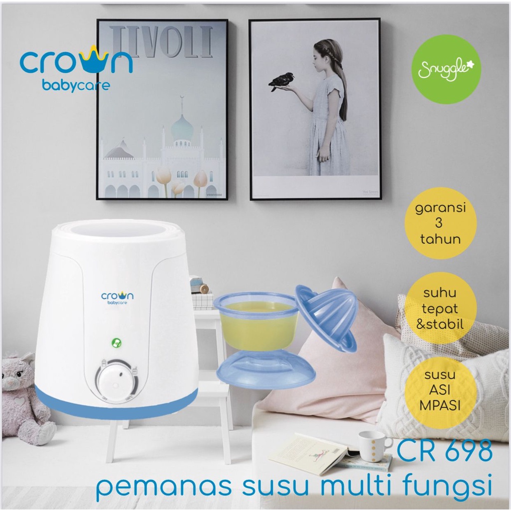 Crown 4in1 Baby Warmer Machine - Penghangat Pemanas Botol Susu ASI CR198/ CR698