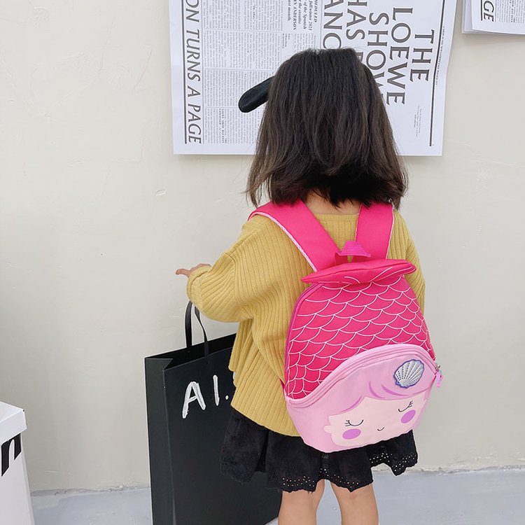 Tas Wanita  Ransel Anak Cute Mermaid Backpack Sekolah Import