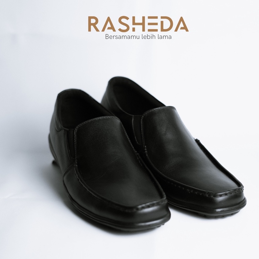Sepatu Formal Pria Kulit Asli Rasheda B 16 P Kasual Slipon Big Size